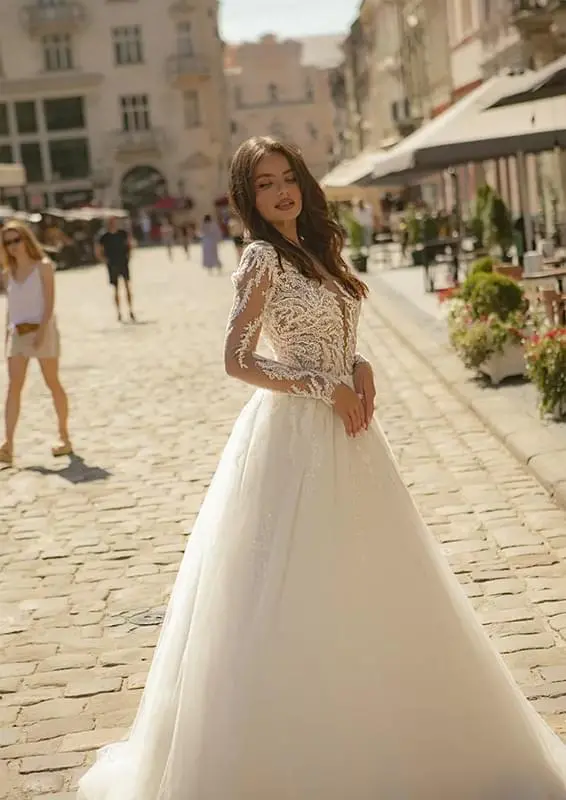 Oksana Mukha Agata menyasszonyi ruha