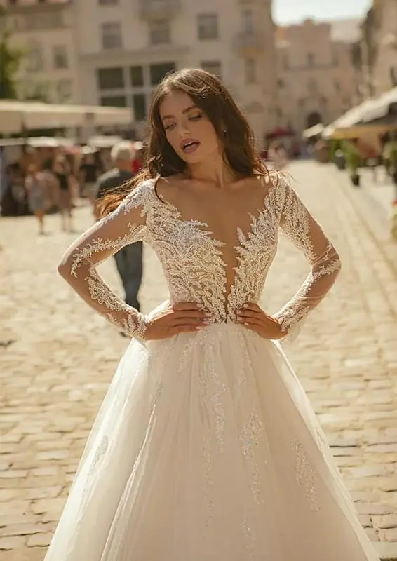 Oksana Mukha Agata menyasszonyi ruha